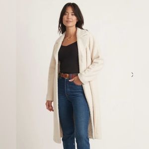 Marine Layer- Aspen Coat in Cream